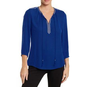 Daniel Rainn navy top 3/4 sleeve - Size S